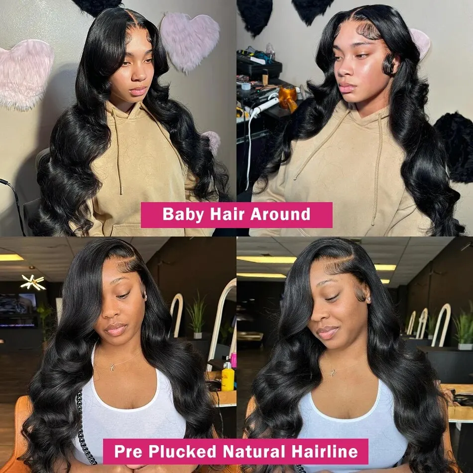 5x5 100% Brazilian Body Wave Human Hair Wigs Transparent Ready to Wear Lace Frontal Wig For Women 30 Inch Choice Glueless Wig ﻿