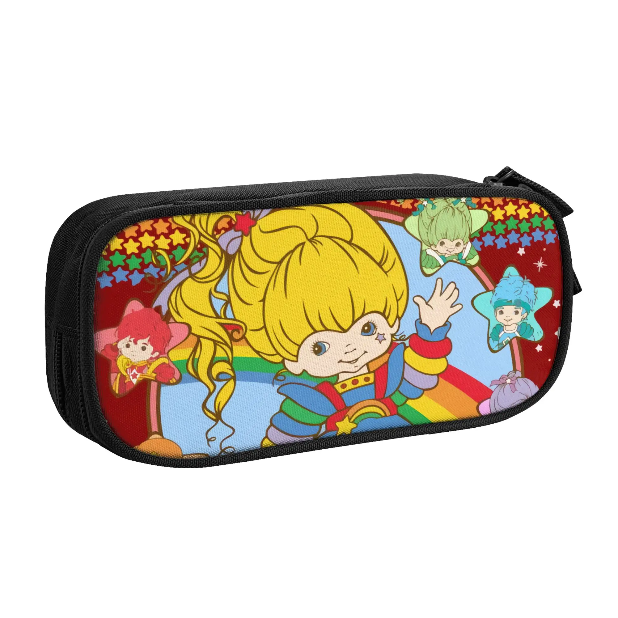 

Kawaii Cartoon Cute R-Rainbows B-Brites Anime Pencil Cases for Girl Boy Big Capacity Pencil Box School Accessories