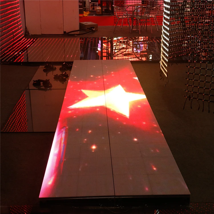 Human-Screen InteractionInteractive Dance Floor Led Display 3D Dance Floor Standing Led Display Screen Panels Floor Tile Led Sta