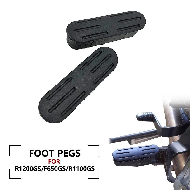 Front Footrest Foot Peg Footpegs Plate Rubber Cover For BMW R1200GS LC 2005-2013/ F650GS 2001-2007/ R1100GS R 1200GS Motorcycle