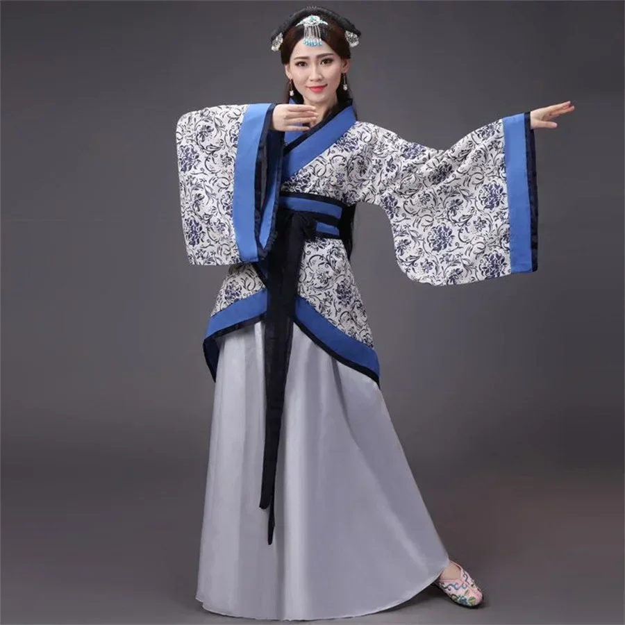 

Disfraz de Hanfu chino antiguo para mujer, ropa de escenario, vestido Nacional Chino, 2023