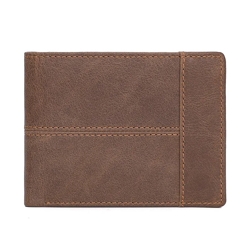 

Мужской кожаный кошелек с несколькими отделениями для карт, короткий кошелек, сумка для мелочи