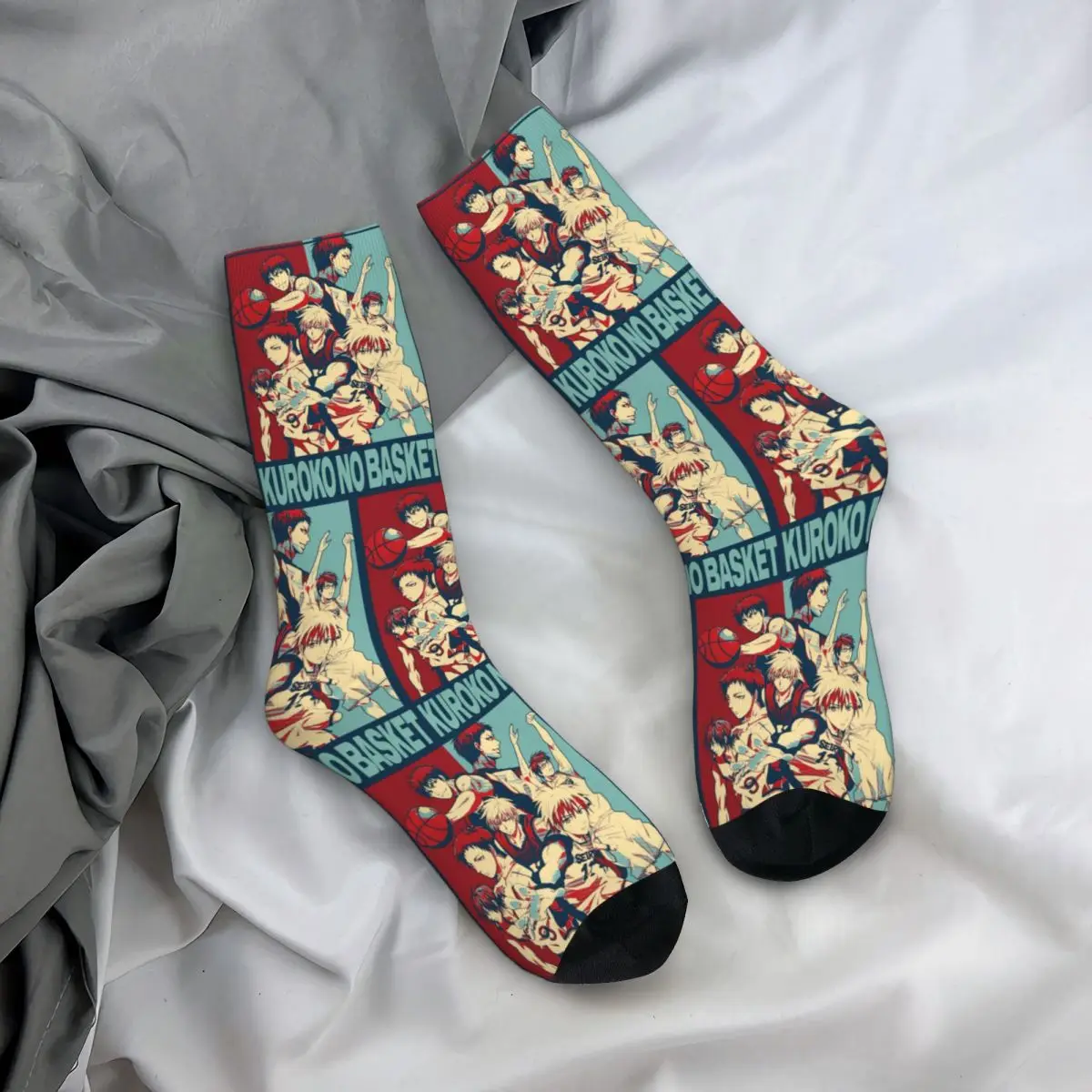 

Чулки для экипажа, баскетбольные носки Kuroko No Basket, аниме, длинные носки в стиле хип-хоп, аксессуары для мужчин и женщин, подарок на день рождения