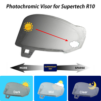 Photochromic Visor for Alpinestars Supertech R10 Helmet Glasses Screen Shield Windshield Accessories Parts Autochromic lens