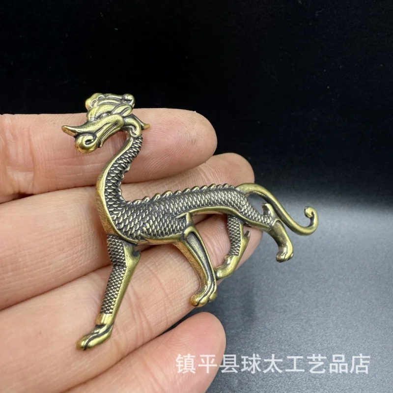 Souvenir gilded relief fridge magnet with dragon motif, from the Chinese Xi'an Museum, Tang Dynasty gift, tourist attraction sou