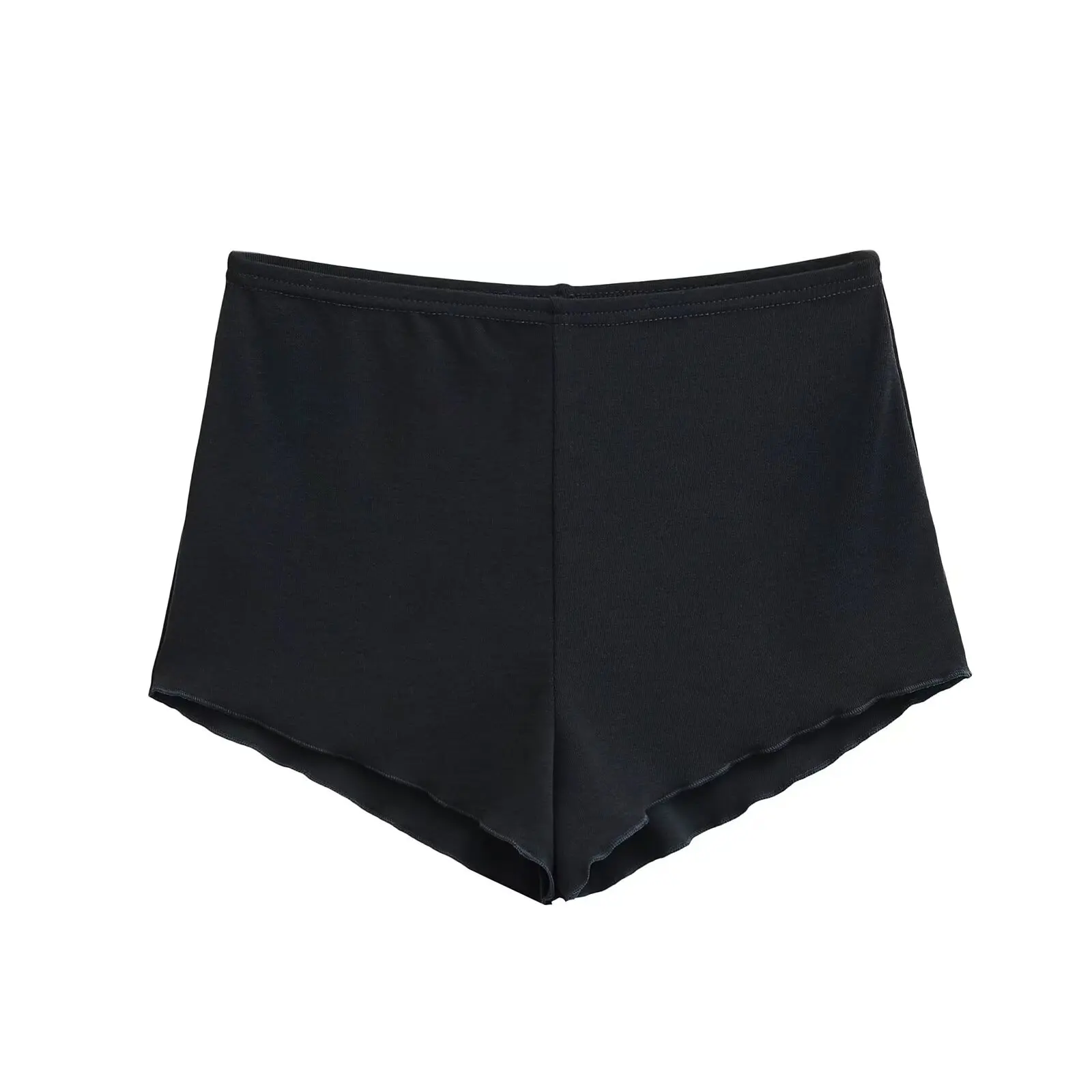 عالية الخصر سليم صالح orts المرأة ملابس المنزل مباراة داخلية مكافحة الضوء الصيف Se السراويل لون نقي قاعدة طبقة السراويل #5