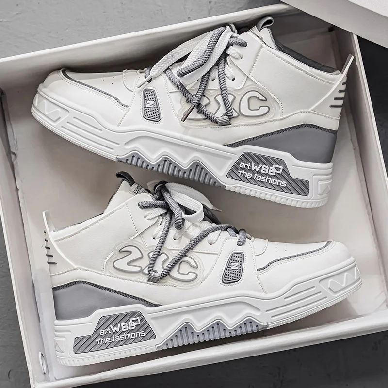 

Men's Thick Soled Casual Shoes Four Season Soft Soled Outdoor Walking Shoes Student Flat Shoes Youth Fashion Sports Board Shoe