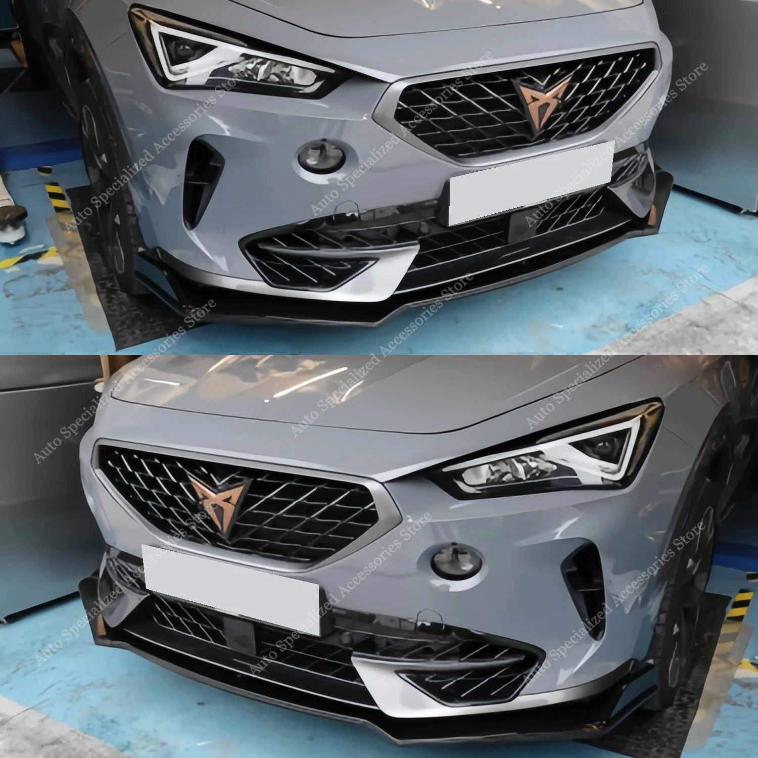 For Cupra Formentor Front Bumper Lip Spoiler Splitter Diffuser Retroft TSI VZ VZ5 E-hybrid 2020-2024 Pre-Lci Styling Bodykits