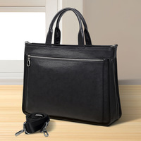 Real leather men's bag luxury briefcase new men's computer bag shoulder bag large capacity crossbody men's handbag