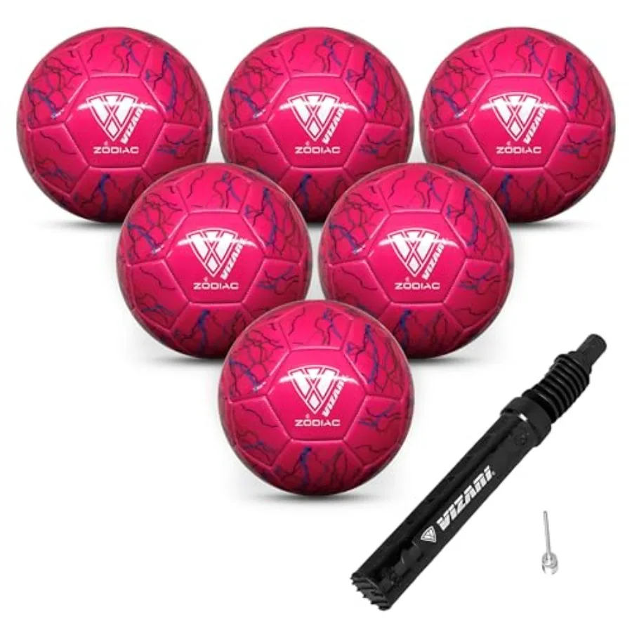 

Молодежный футбольный мяч VIZARI Zodiac, футбольный мяч из синтетической кожи для мальчиков, девочек и малышей, прочный водонепроницаемый дизайн для тренировок