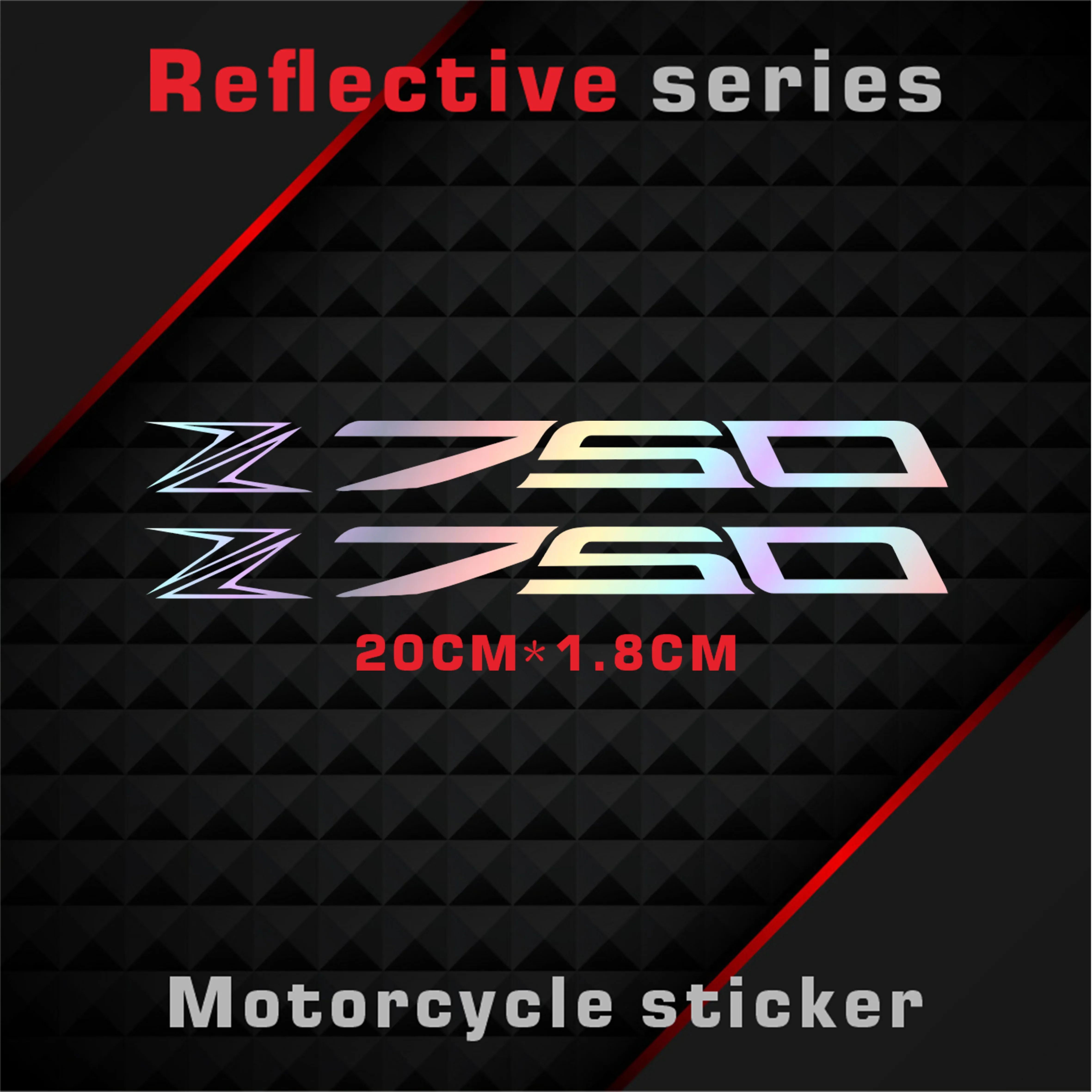 

New Motorcycle Stickers Body Reflective Waterproof Body fuel tank logo sticker Kit For Z750 Decorative stickers