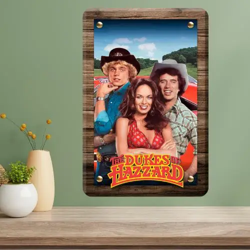 Dukes of Hazzard Metal TV Show Poster Sign