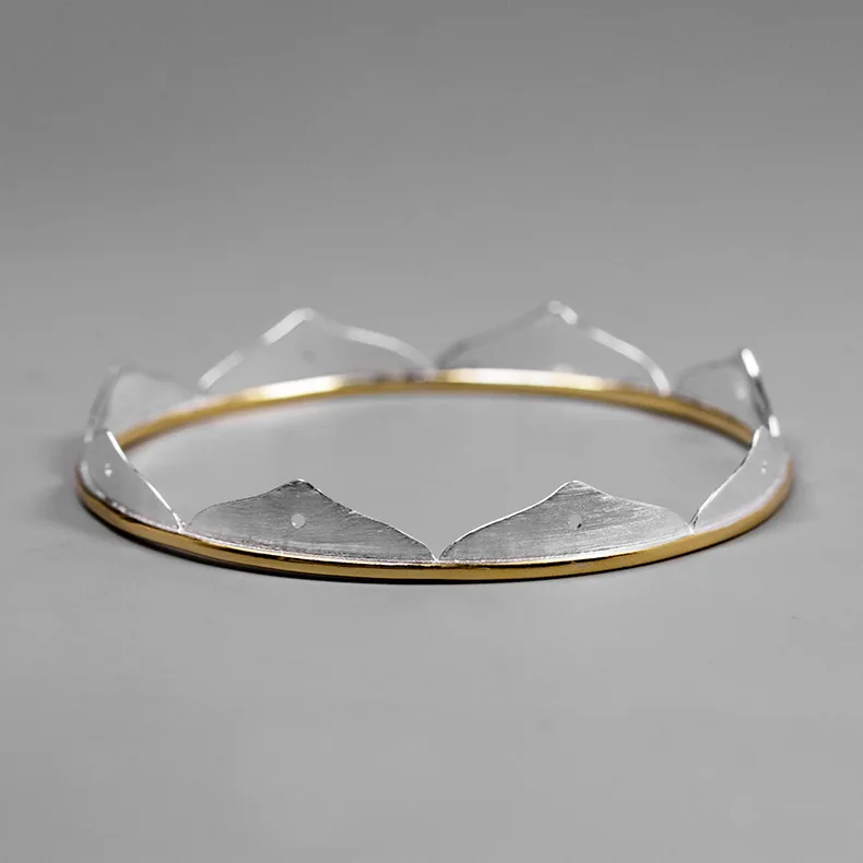 

Minimalist Lotus Fashion Delicate Elegant Sterling Silver Women's Bracelet