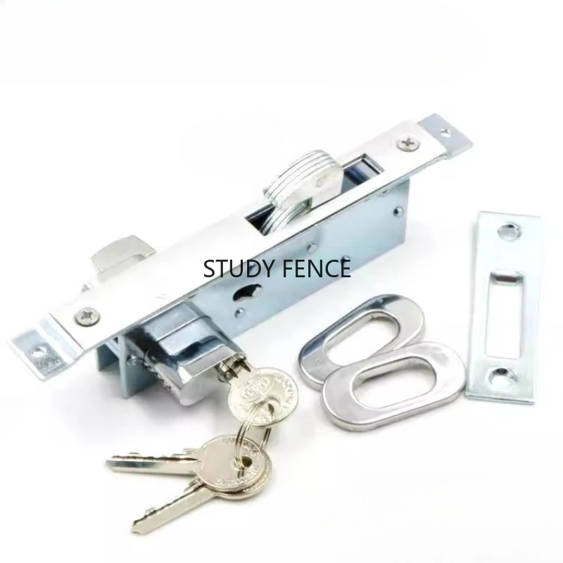 

Aluminum Alloy Sliding Door Lock Core Single Sided Lock Including Key Indoor Lock Cylinder Household Locks Accessories