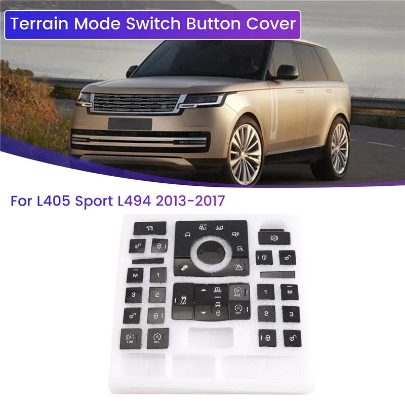 

Car Terrain Mode Switch Button Cover For Land Rover L405 /Sport L494 2013-2017 Interior Accessories