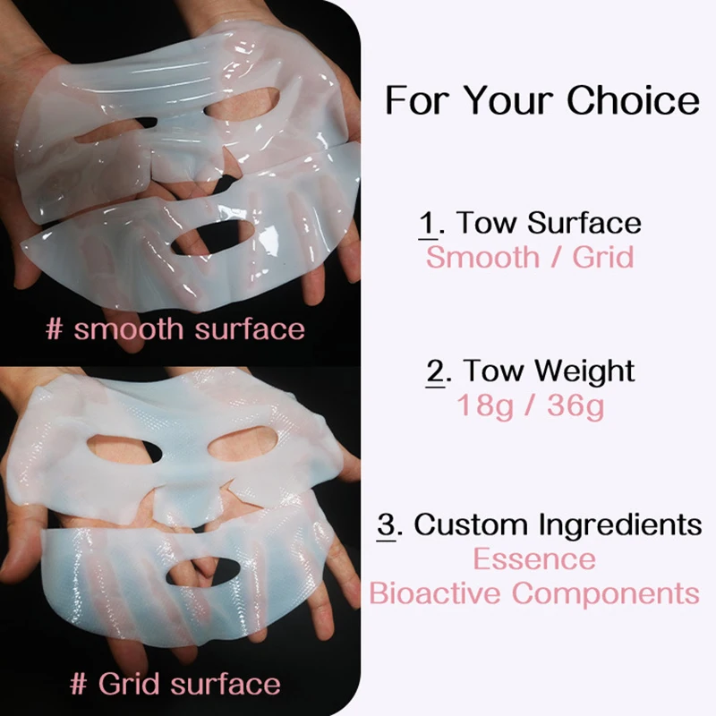 Collagen Wrinkle Remover Facial Mask Deep Moisturizing Whitening Soluble Hydrogel Mask Smooth Brighten Korean Skin Care Cosmetic