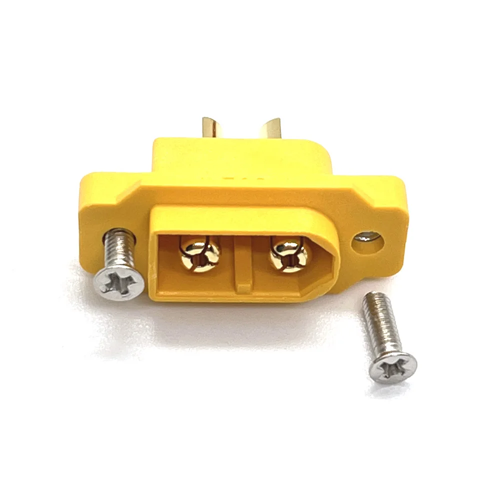 AMASS XT60E-M Mountable XT60 Male Plug Connector 4.23g For Racing Models Multicopter Fixed Board DIY Spare Part