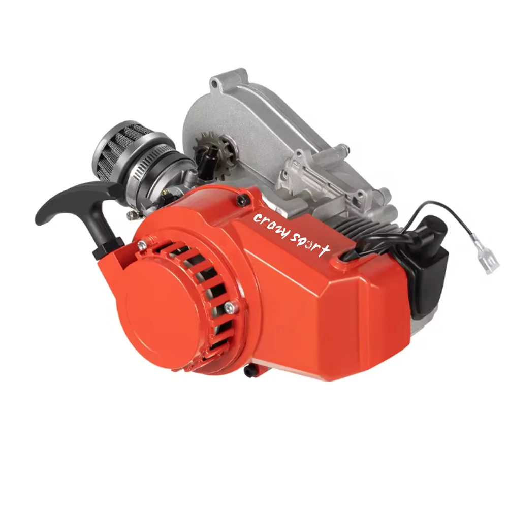 

49CC 2-тактный газовый двигатель с воздушным фильтром для мини-байка, квадроцикла, скутера, электронного зажигания