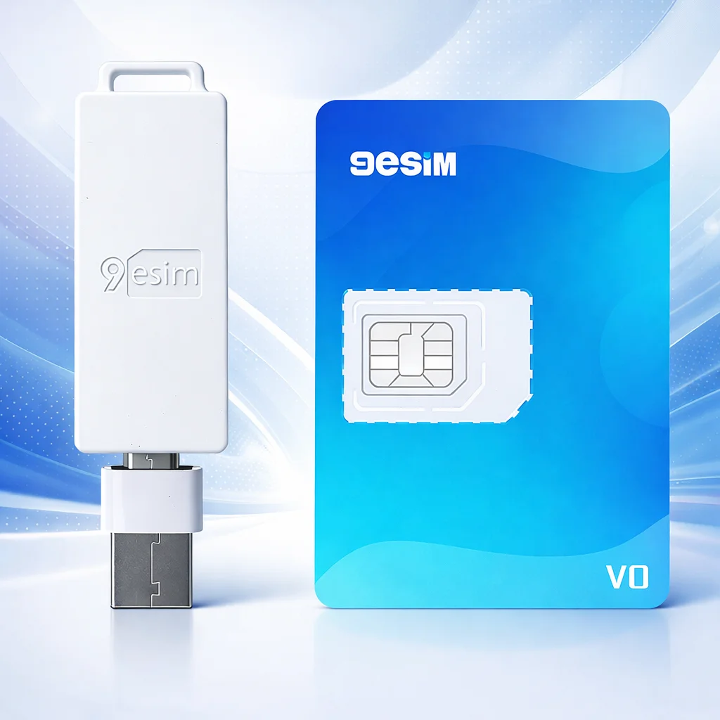 9eSIM V0 Physical eSIM Card with Reader, 15 Profiles, Unlimi