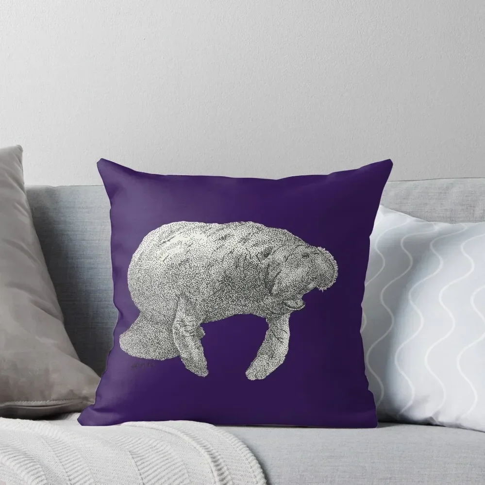 

Manatee Throw Pillow Sofa Decorative Covers luxury home accessories pillow cover luxury Custom Cushion pillow