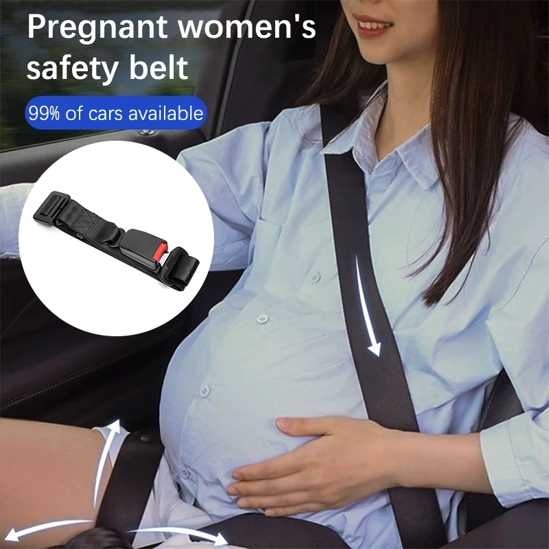 Cinturón de seguridad de coche para embarazo, cinturón de seguridad Universal, adaptador de cinturones de seguridad de coche para mujeres embarazadas, cinturón de seguridad