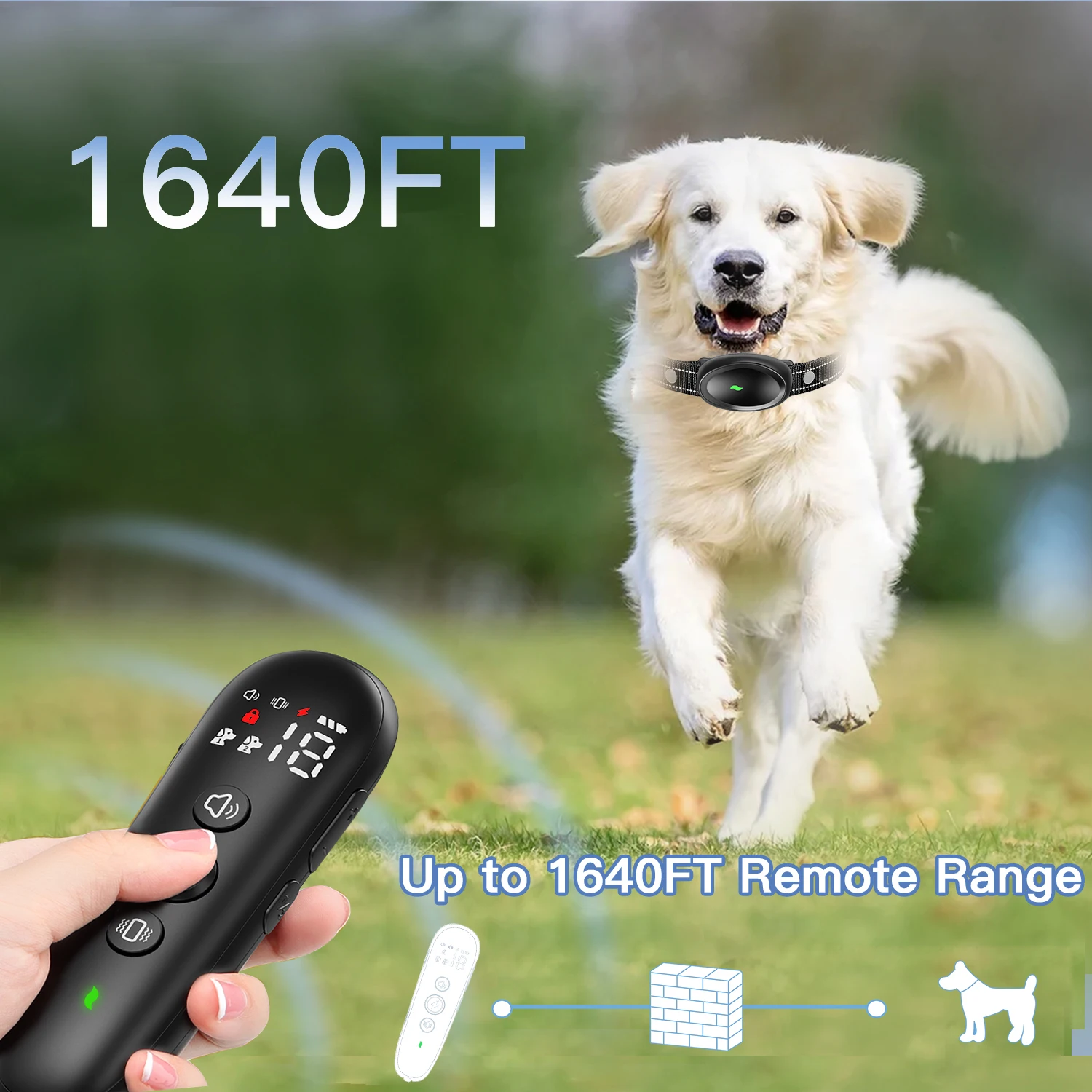 Dog Shock Collar With Remote Dog Collars For Medium Dogs Dog Training Collar Waterproof With Adjustment Levels Shock Collar 1
