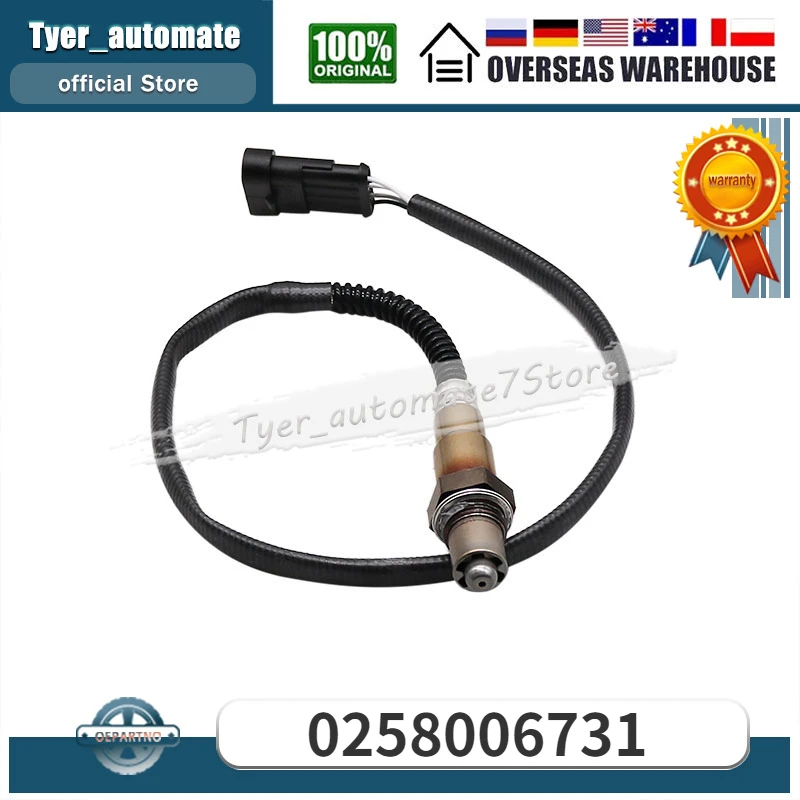 Nuevo Sensor de Oxígeno Lambda O2 0258006206 Compatible con Alfa Romeo 156 GTV Spider Fiat Lancia 0258006731 584344