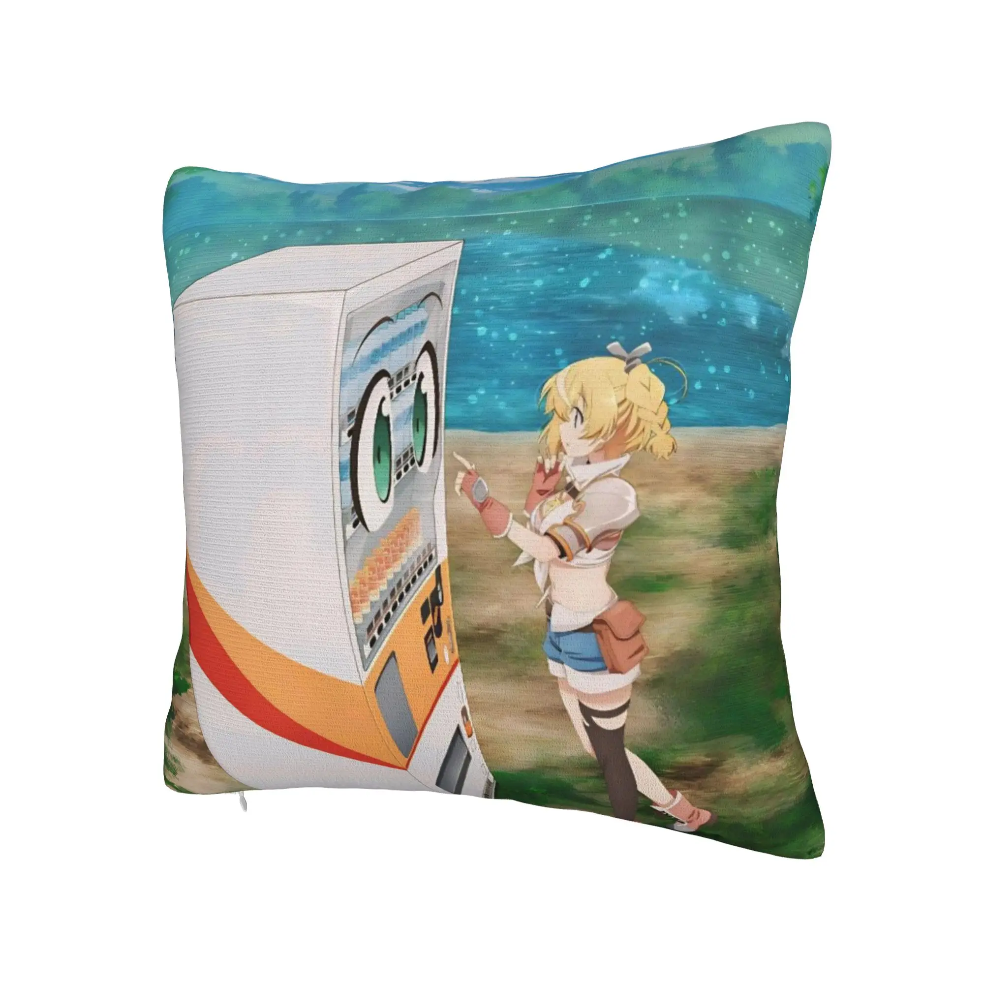 Decorative Pillow Cover Reborn As A Vending Machine Stuff Chair  Pillow Case Cover Square Style Multi-Size