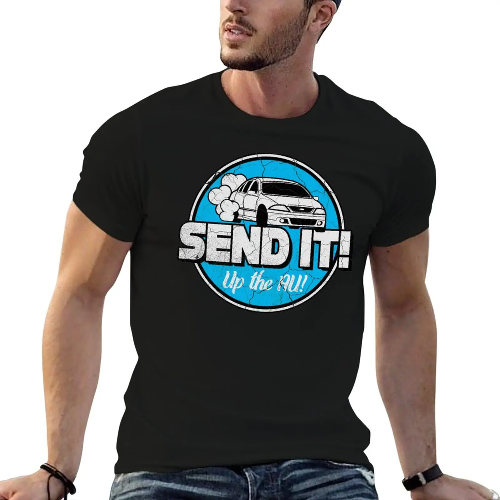 

AU Falcon SEND IT! T-Shirt t shirt man designer t shirts for man pack white T-Shirt