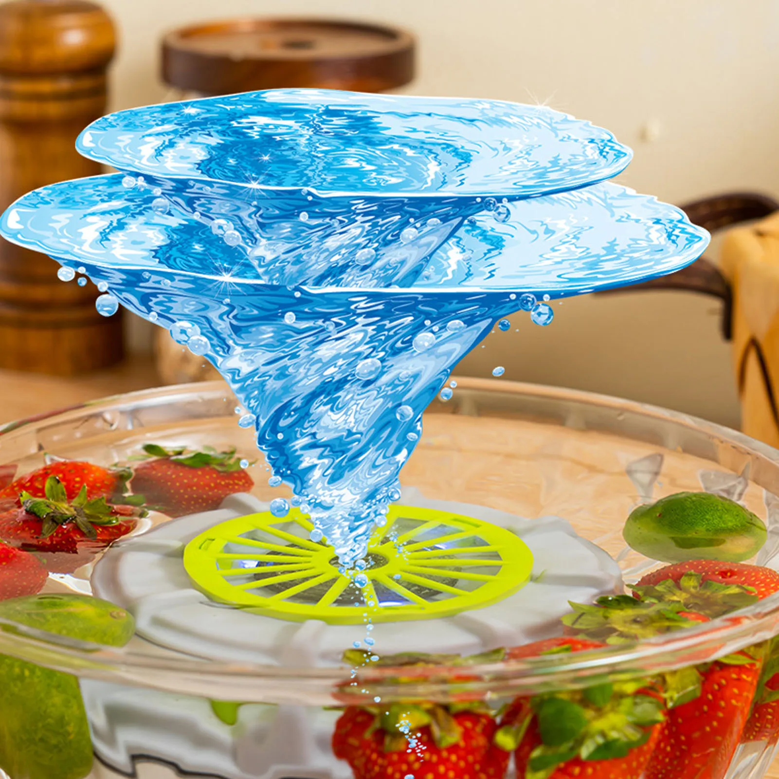 Machine à laver les fruits et légumes Portable, nettoyeur de légumes ABS, Gadget de cuisine, purificateur d'aliments pour un nettoyage en profondeur du riz et de la viande