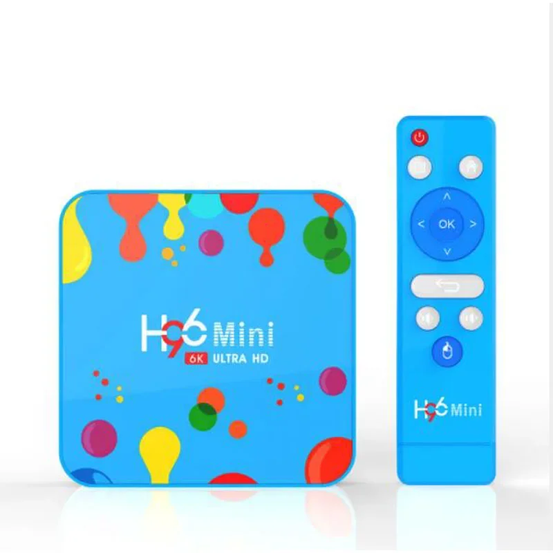 H96mini H6 Android 9.0 Smart TV Box، H96 mini Android TV BOX 4G RAM 32G/128G ROM رباعي النواة 6K HDR Set Top Box Drop Ship