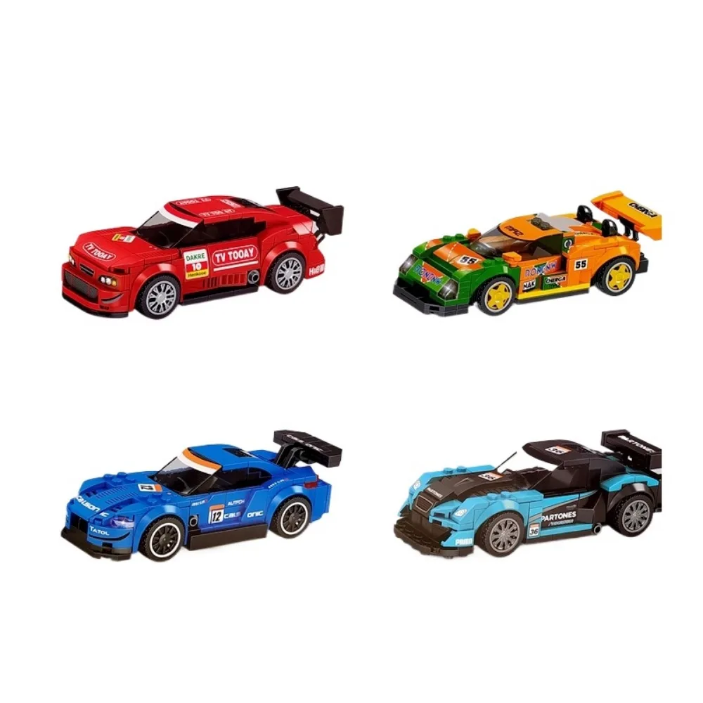 Velocidad campeones ciudad carreras coche deportes modelo bloques de construcción ladrillos clásico Rally Super Racers F1 grandes vehículos Kits juguetes para niños