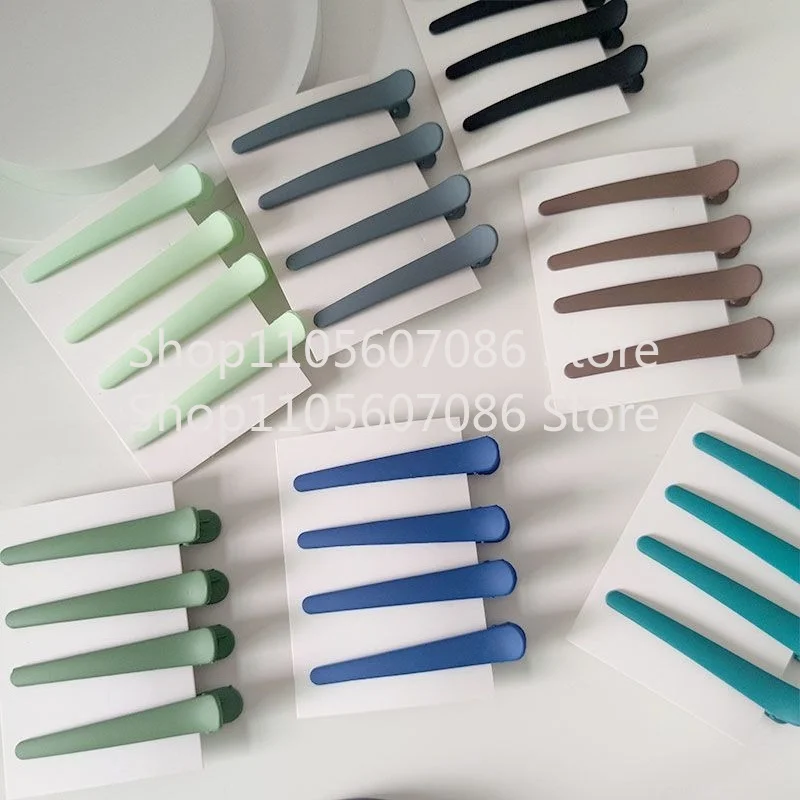 One-word Side Duckbill Clip Makeup Clip Exquisite Versatile Hairpin