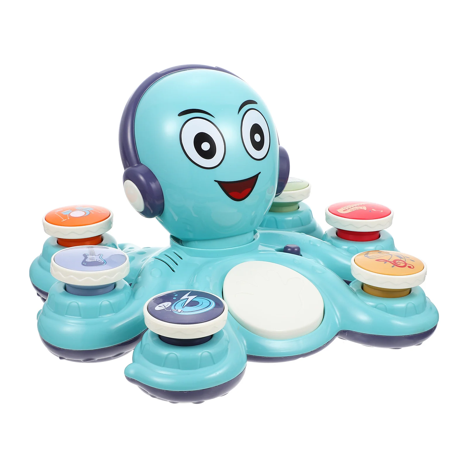 Giocattoli per bambini Polpo Musica Luce Strumento di illuminazione musicale Bambino Sviluppo intellettuale Blu Prescolare