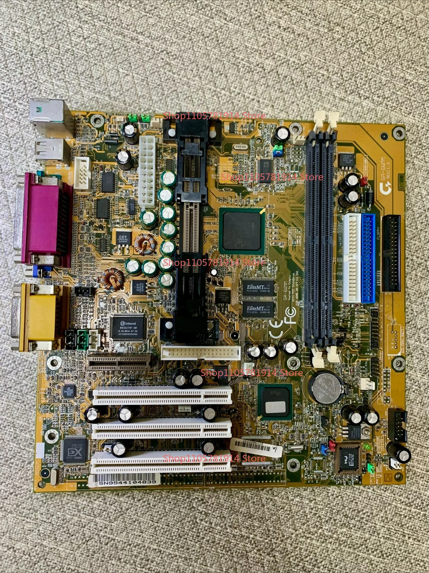 For Gigabyte GA-6WMM REV: 1.3 Old Main Board Does Not Support 133 FB, Supports 66 and 100 FB