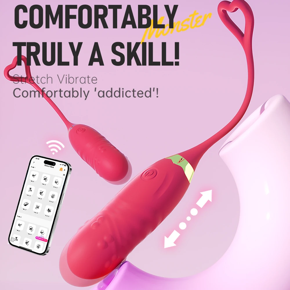APP Remote Control Love Egg Vibrator Clitoris Stimulator Jumping Egg Wearable Vibrator Panty Vagina Massager Adult Sex Toy view 3