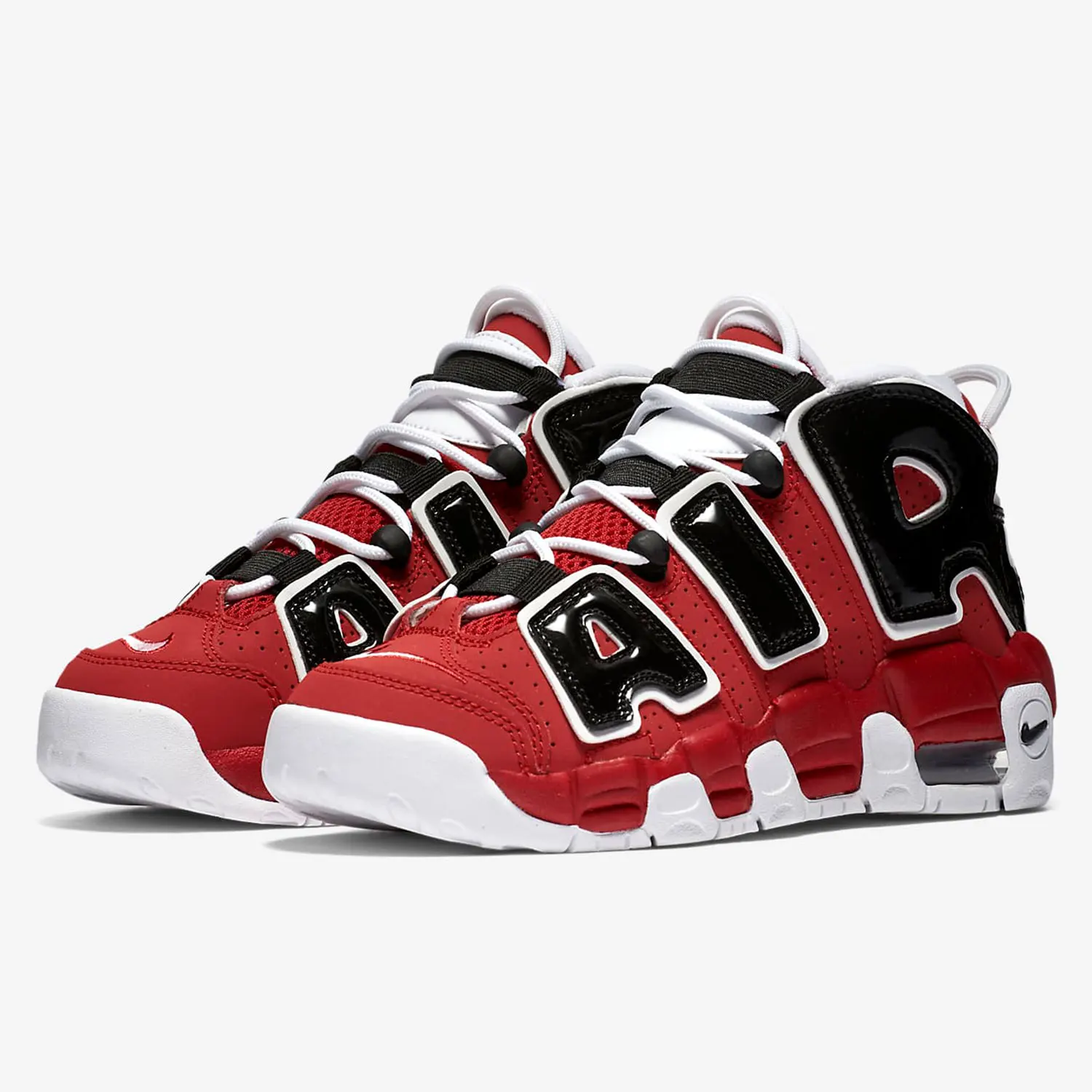 Zapatillas de baloncesto Nike Air More Uptempo GS genuinas para niños 415082-600