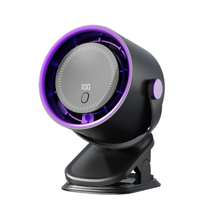 B51C 3-In-1 Circulating Fan With Clip 100 Speed Adjustable Mini Table Fan Personal Fan With Clip For Office Outdoor A