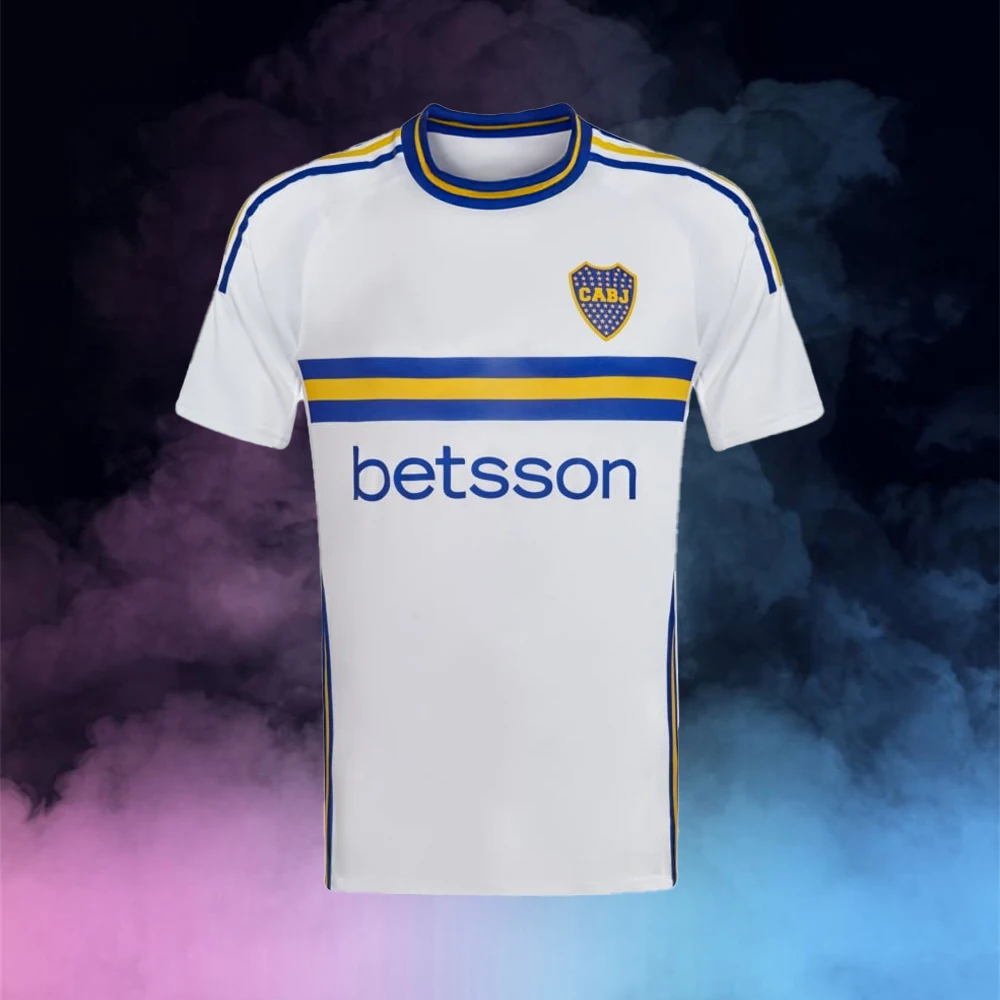 

24/25 Boca Juniors Home/Away Training Football Jersey Adult Kids Summer T Shirt Soccer Short Sleeve Tops Fashion Men's Clothes