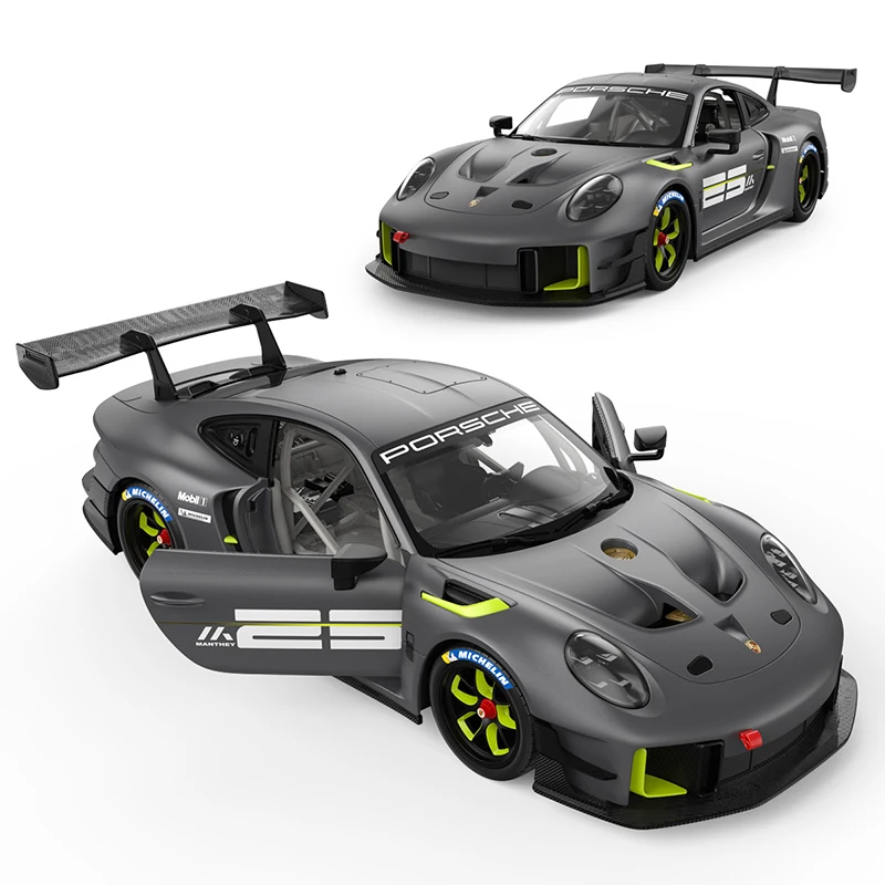 Porsche 911 GT2 RS Clubsport 25 RC Cars Rastar 1:14 Remote Control Car Toy 2.4G LED Lights Open Doors Toys For Kids Adults