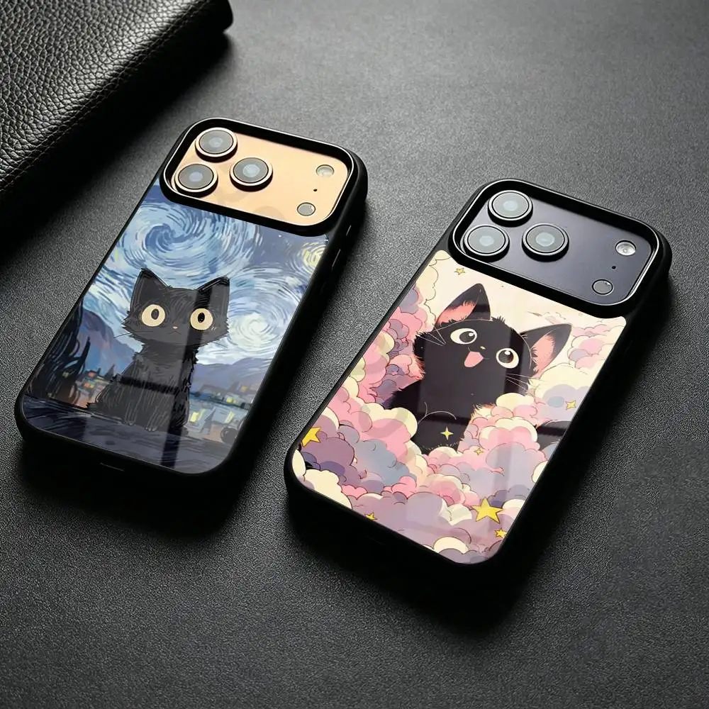 

Cute kawaii cat Phone Case For iPhone 17 16 15 14 13 12 11,Plus,Pro,Max Mini Magsafe Magnetic Wireless Charging