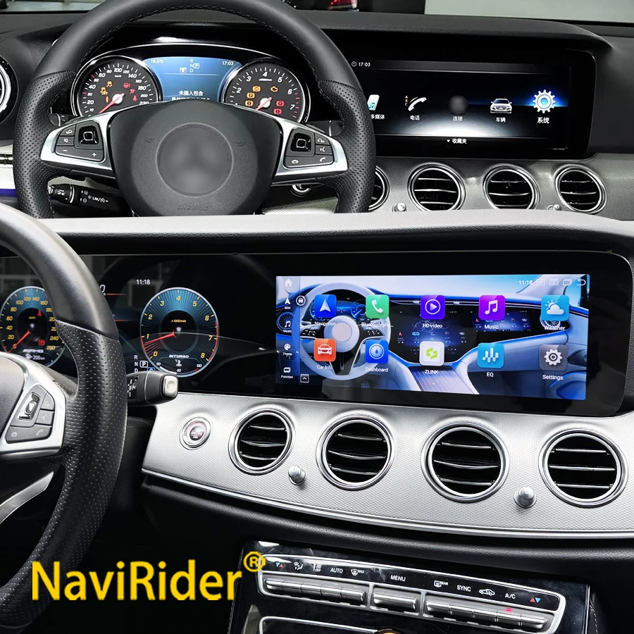 

Двухэкранный 12,3-дюймовый автомобильный радиоприемник Android для Mercedes-Benz E-Class W213 2016-2019 с CarPlay, мультимедийным видеоплеером, GPS-навигацией и поддержкой 4G