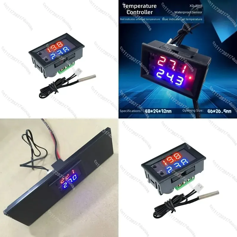 W2809 Intelligent Digital Temperature Controller Electronic Thermostat Switch with Waterproof Probe for Precise Heat