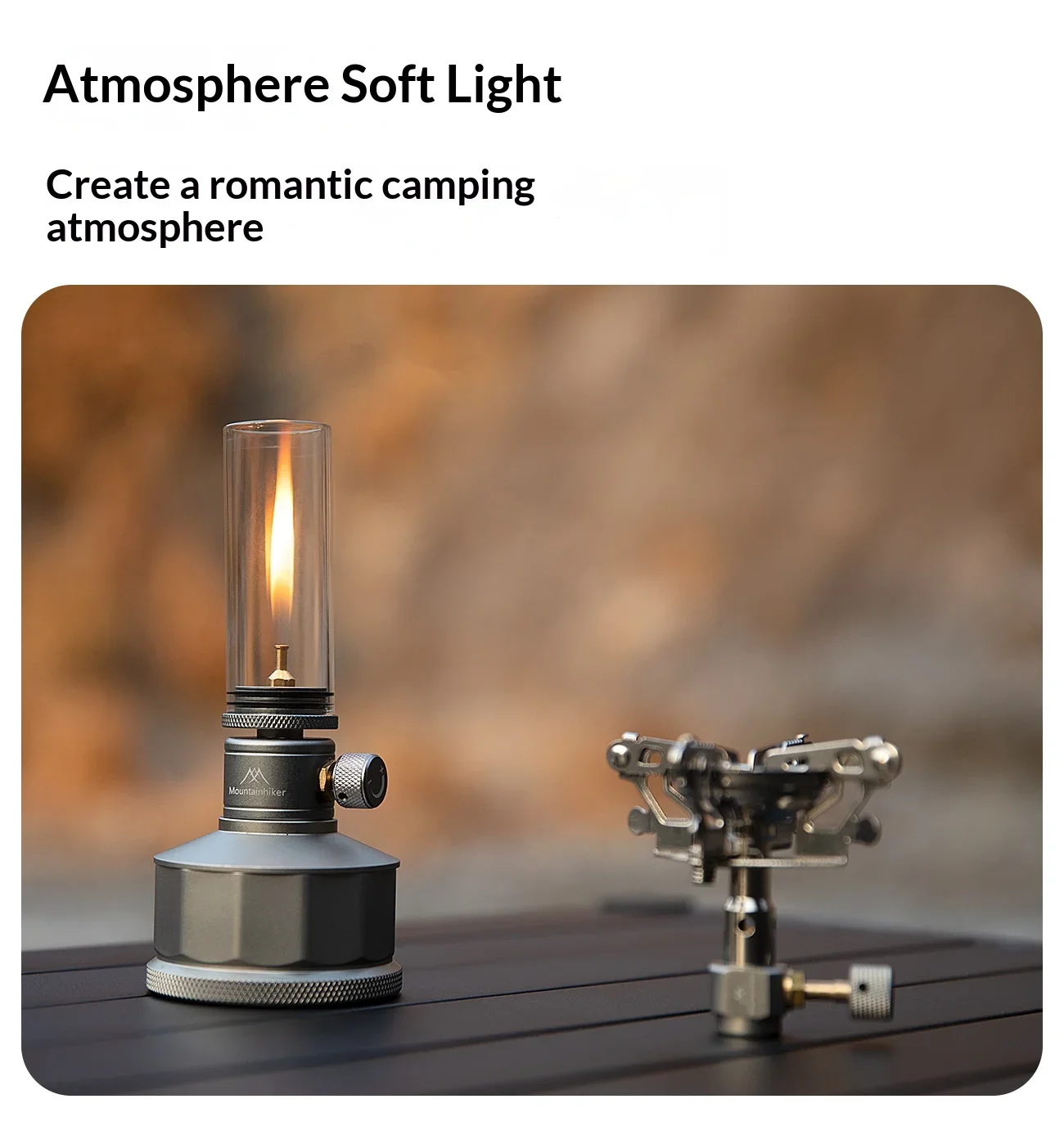 Mountainhiker Camping-Lichtofen 4-in-1-Set, tragbares Gaslampen-Brenner-Set für Outdoor-Camping, Wandern, Picknick, Überlebensausrüstung – Detail 10