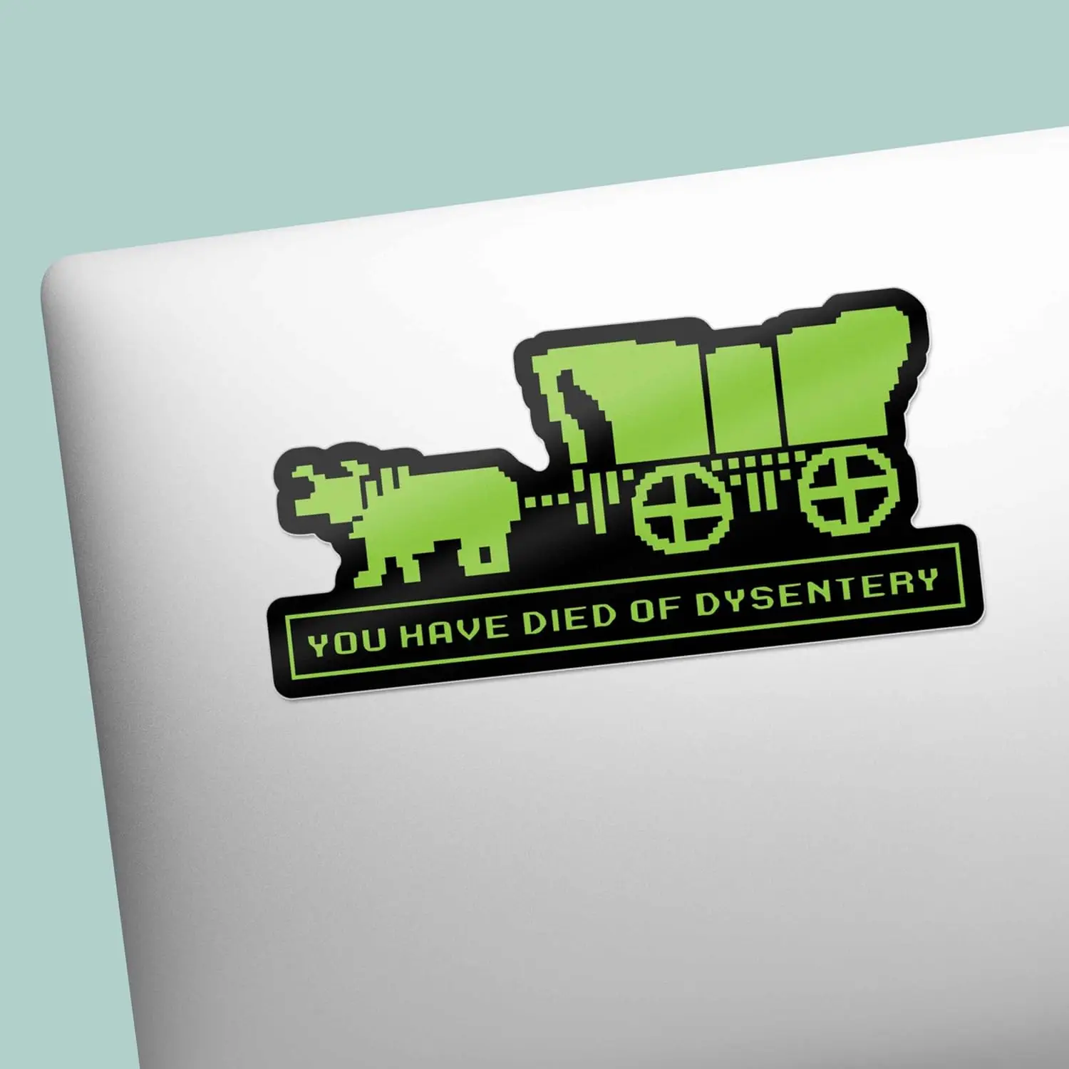 

1 шт., забавная игровая наклейка You Have Died of Dysentery-наклейка Oregon Trail Meme для Hydroflask, ностальгический подарок