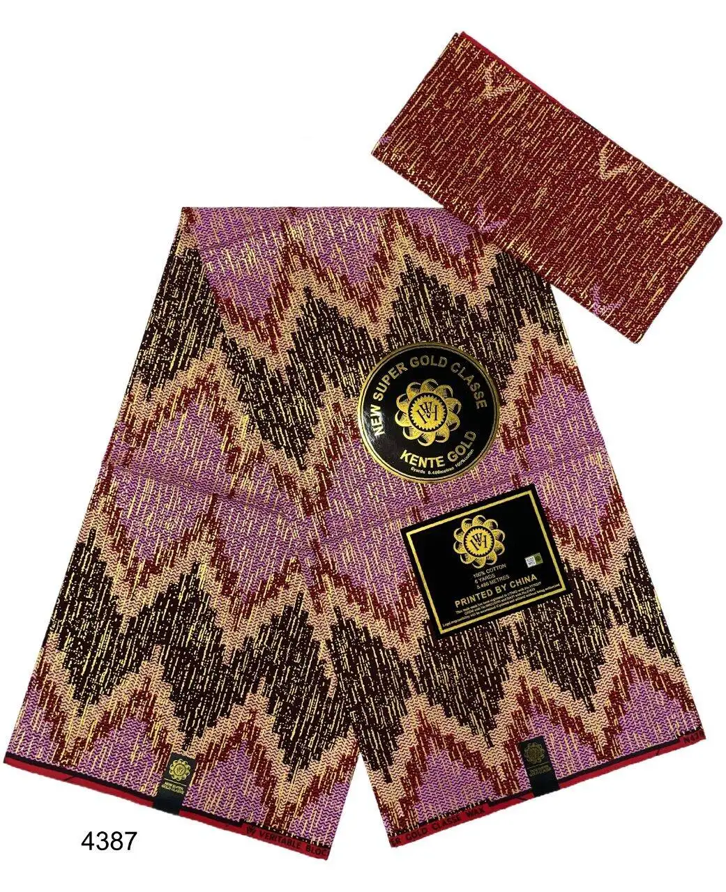 

Woodin Golden Wax Fabric, 100% Cotton, Nigeria Ankara Wax Dutch, High Quality Sewing Cloth, 4 + 2 Fashion, New Arrival, 2025