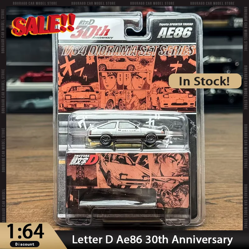 

Новинка в наличии Hobby Japan 1:64 Letter D Ae86 30-летие автомобиля из сплава, миниатюрные литые под давлением украшения для Honda, игрушки на заказ, подарок для детей