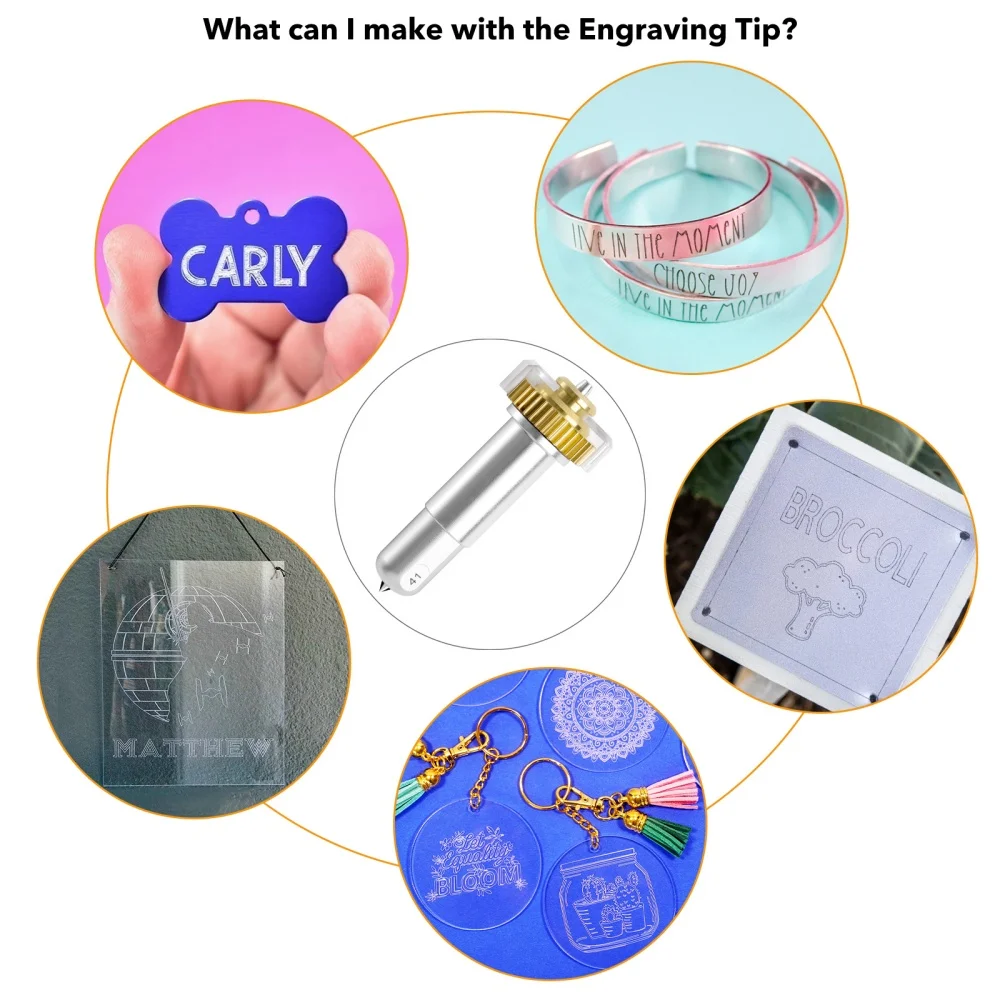 Engraving Tip/Wavy/Perforation/Fine Debossing Blades with Housing Maker 4/3/Maker Machine Tools for Scrapbook DIY Paper Crafts