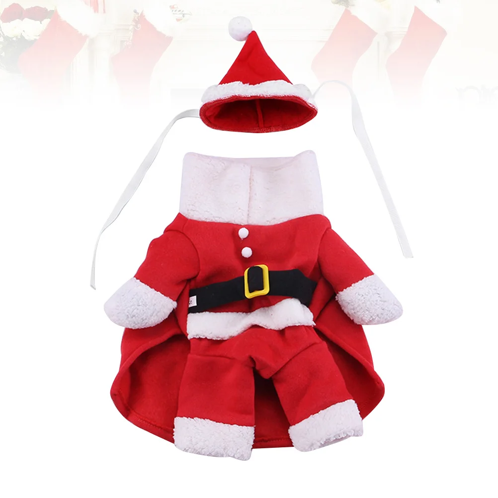 

Durable Dog Coat Christmas Santa Design for Puppies Easy to Put on Comfortable for Special Occasions Size S Pet Clothes