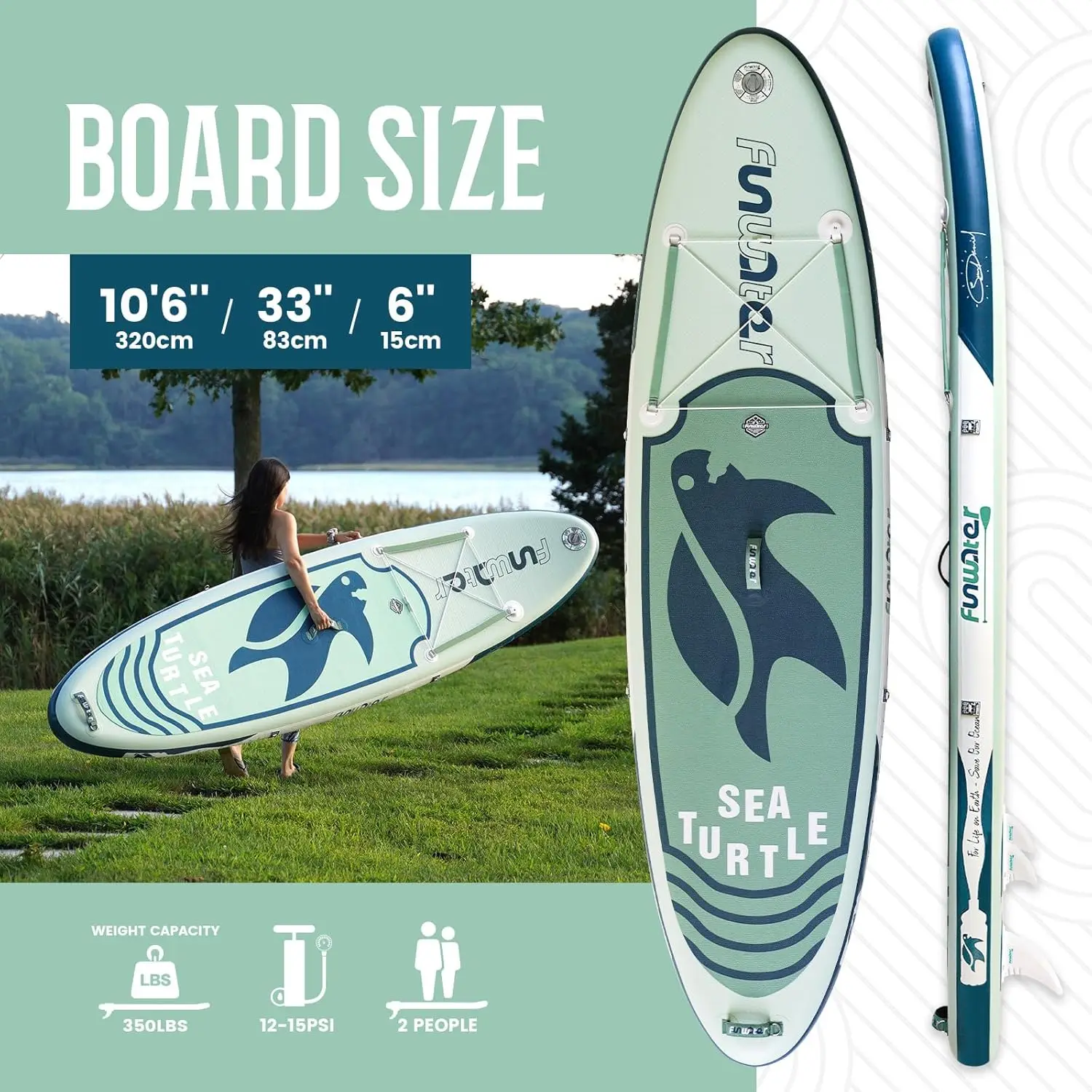 Ultra-Light Stand Up Paddleboard with Different Configurations SUP Accessories for Adult & Youth